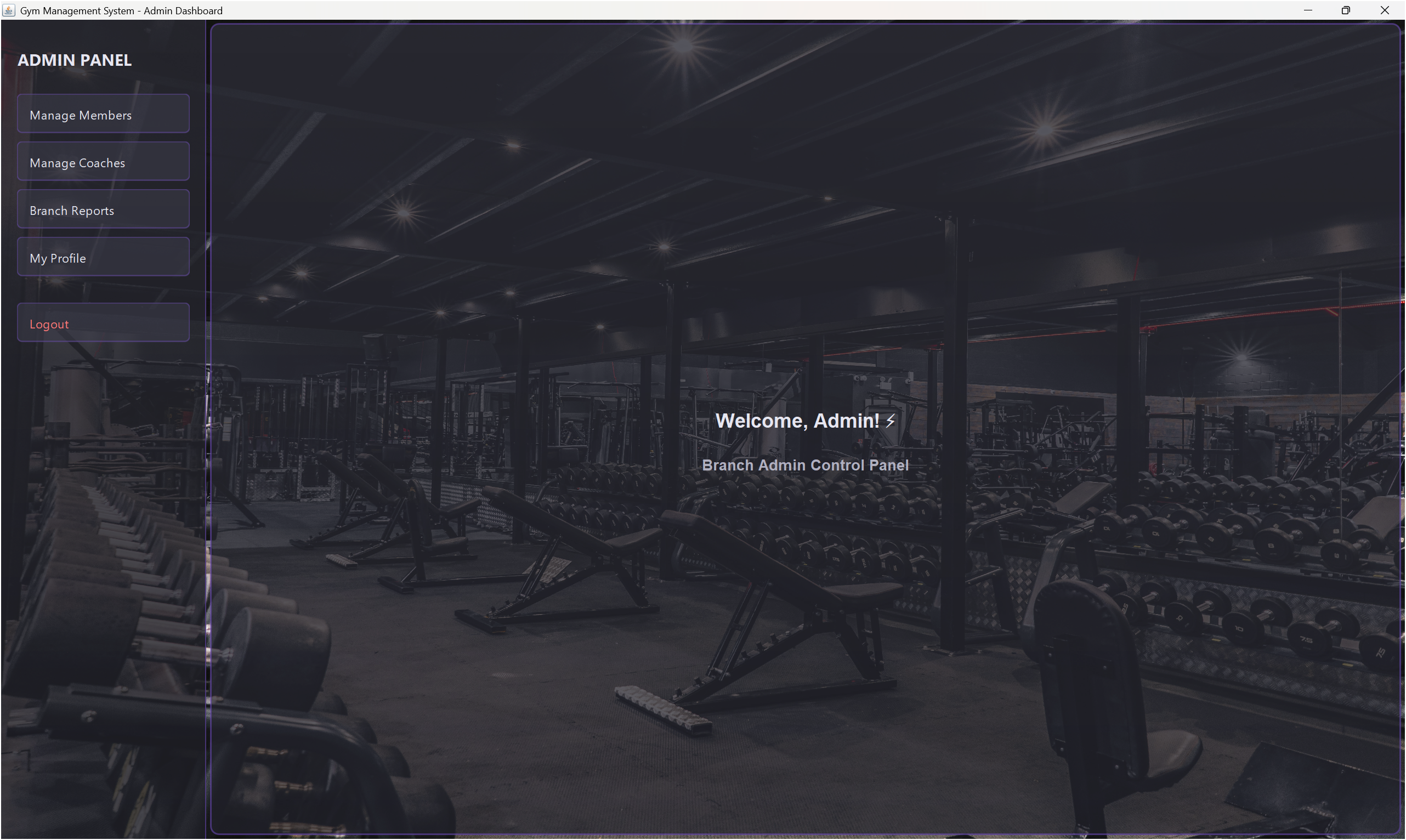 Zadx Tracking Gym - Admin Dashboard