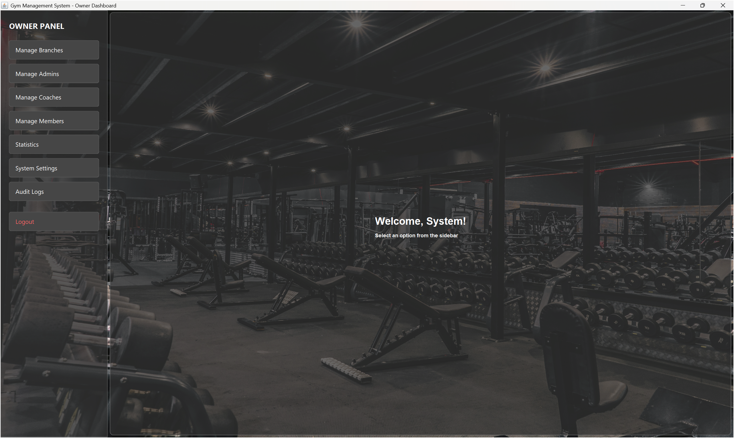 Zadx Tracking Gym - Owner Dashboard